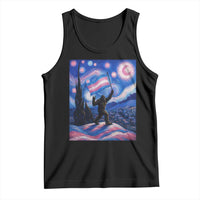 Bigfoot Starry Night Trans Rights Tank Top Sasquatch LGBTQ Pride