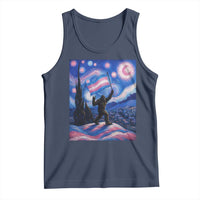 Bigfoot Starry Night Trans Rights Tank Top Sasquatch LGBTQ Pride