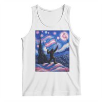 Bigfoot Starry Night Trans Rights Tank Top Sasquatch LGBTQ Pride