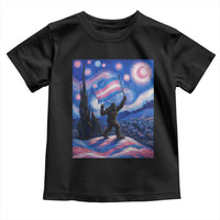 Bigfoot Starry Night Trans Rights Toddler T Shirt Sasquatch LGBTQ Pride