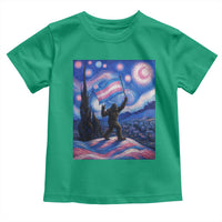 Bigfoot Starry Night Trans Rights Toddler T Shirt Sasquatch LGBTQ Pride
