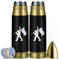 Bigfoot Rock On Trans Pride Flag Bullet Tumbler Sasquatch LGBTQ Ally