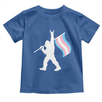 Bigfoot Rock On Trans Pride Flag Toddler T Shirt Sasquatch LGBTQ Ally