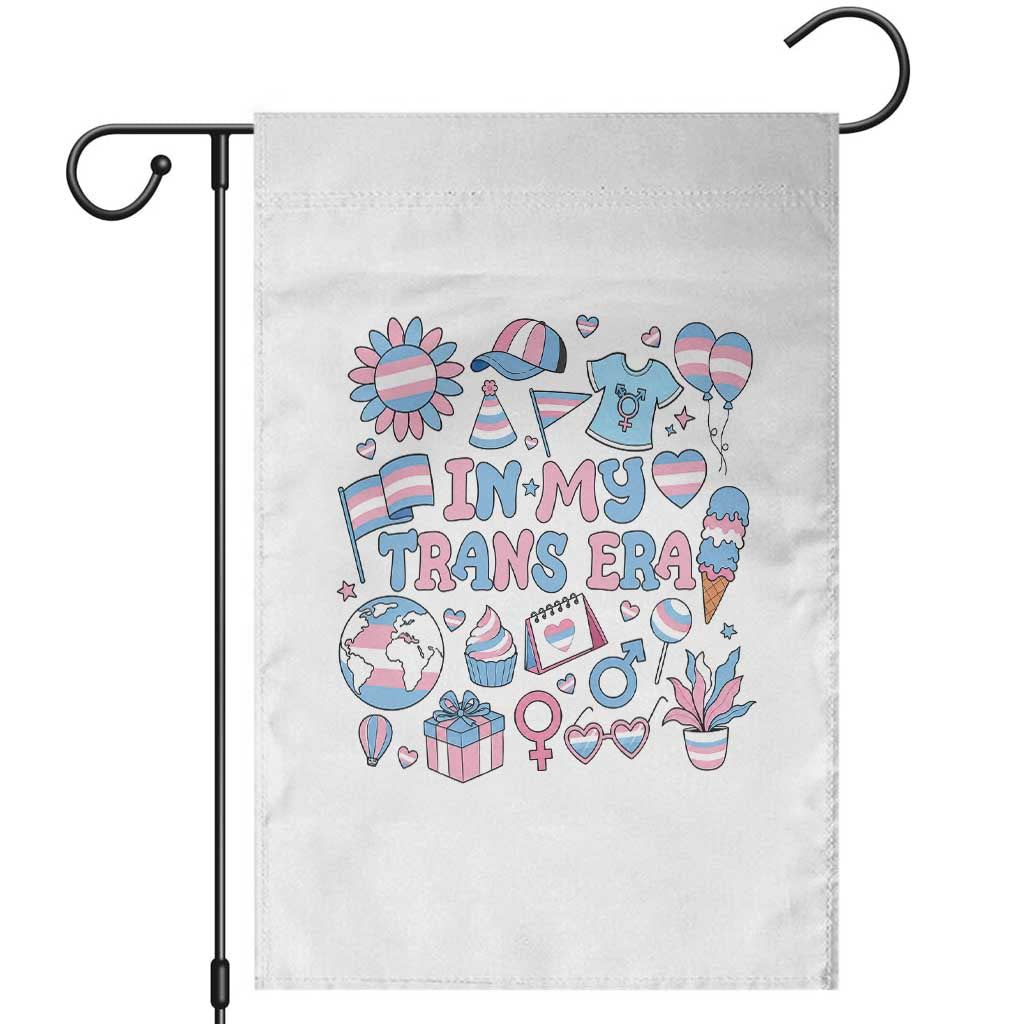Transgender Pride In My Trans Era Garden Flag Proud Ally Support Graphic