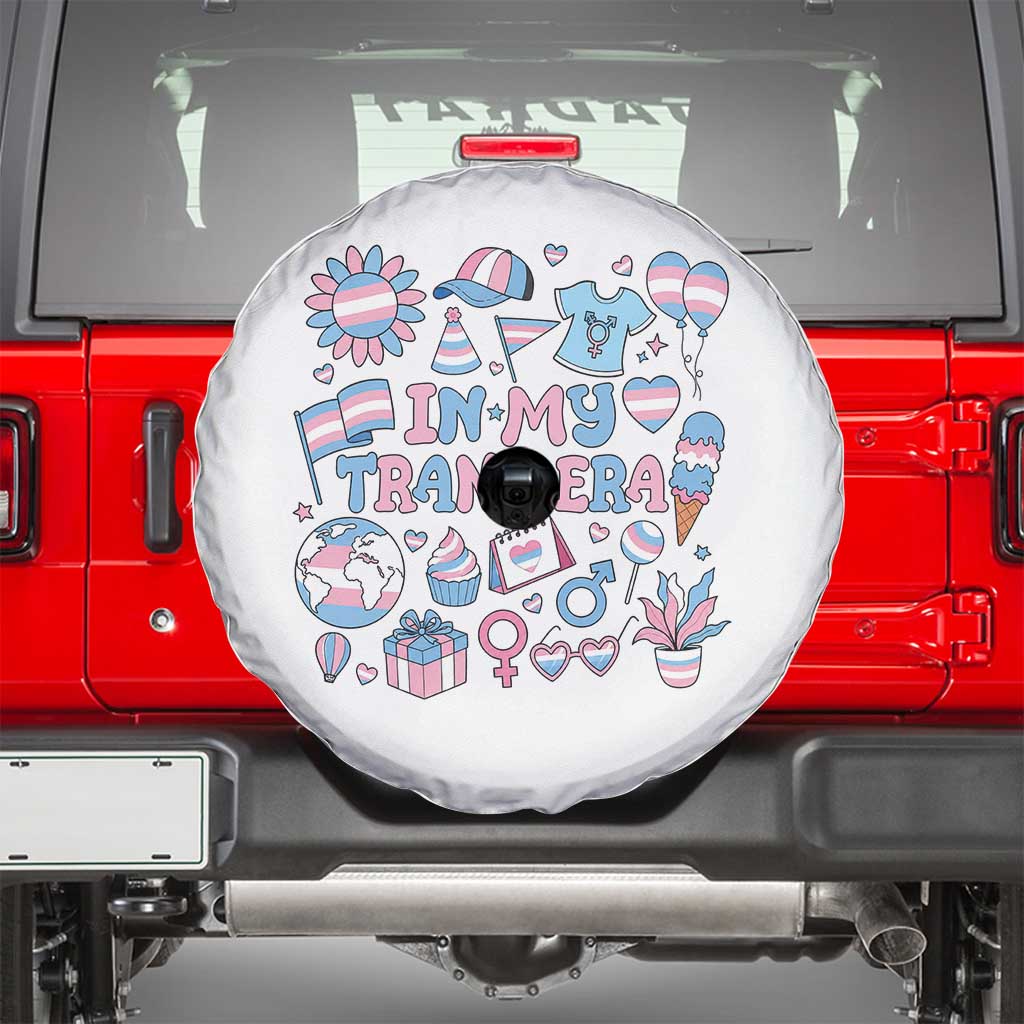 Transgender Pride In My Trans Era Spare Tire Cover Proud Ally Support Graphic