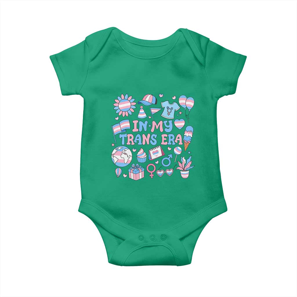 Transgender Pride In My Trans Era Baby Onesie Proud Ally Support Graphic