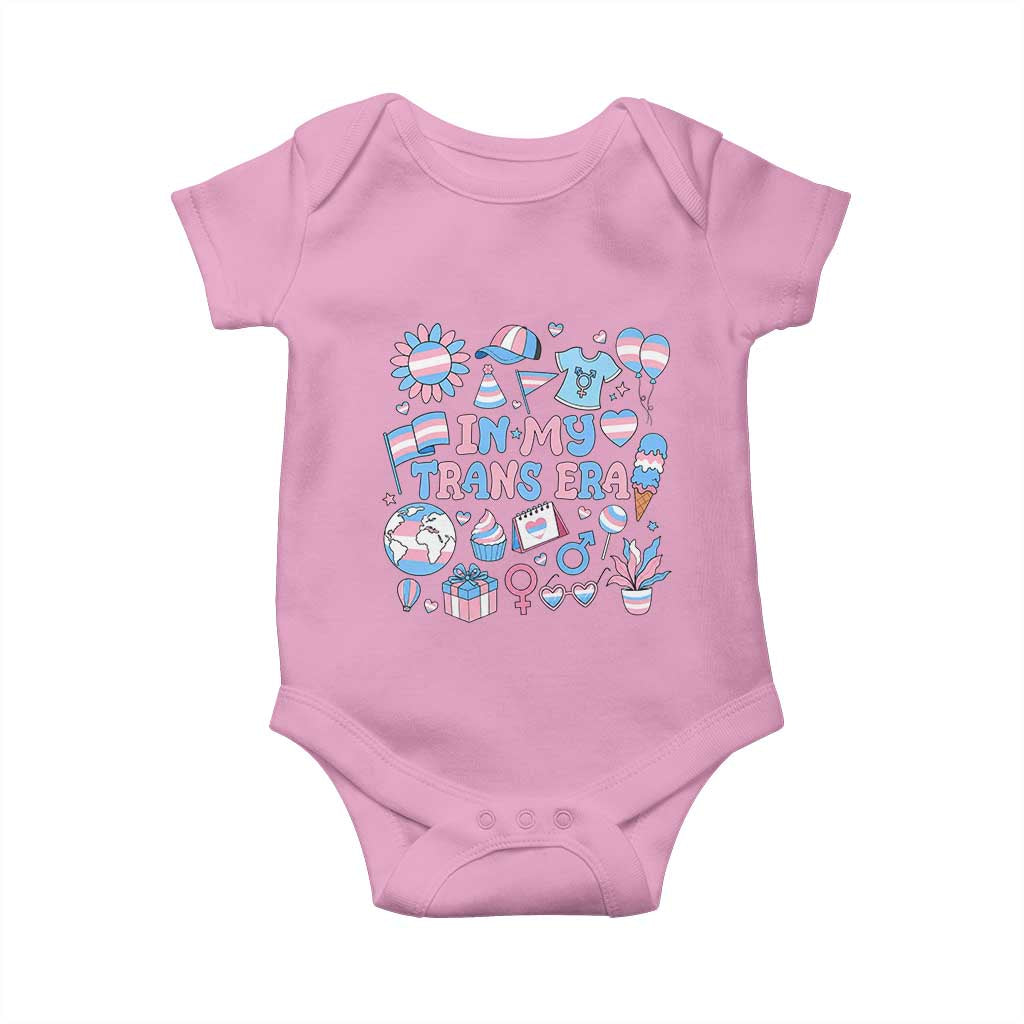 Transgender Pride In My Trans Era Baby Onesie Proud Ally Support Graphic