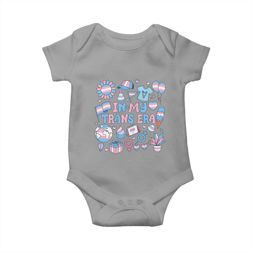 Transgender Pride In My Trans Era Baby Onesie Proud Ally Support Graphic