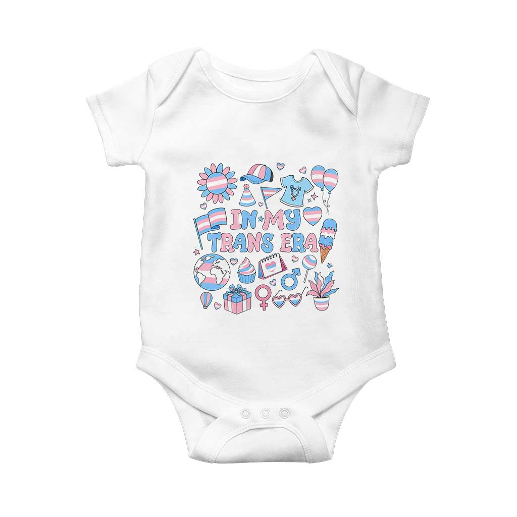 Transgender Pride In My Trans Era Baby Onesie Proud Ally Support Graphic