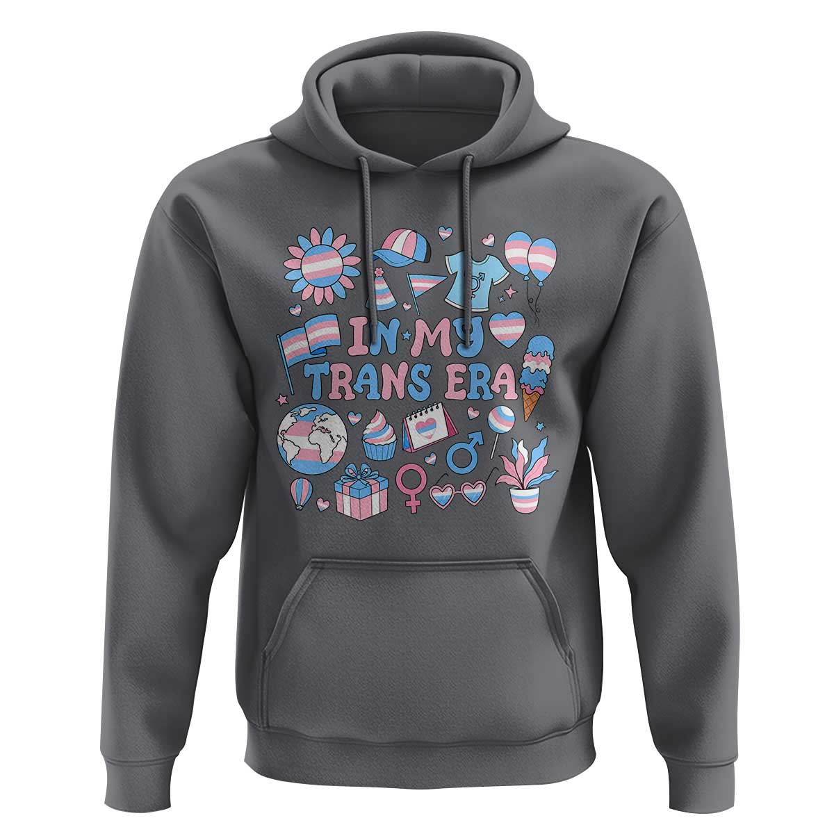 Transgender Pride In My Trans Era Hoodie Proud Ally Support Graphic