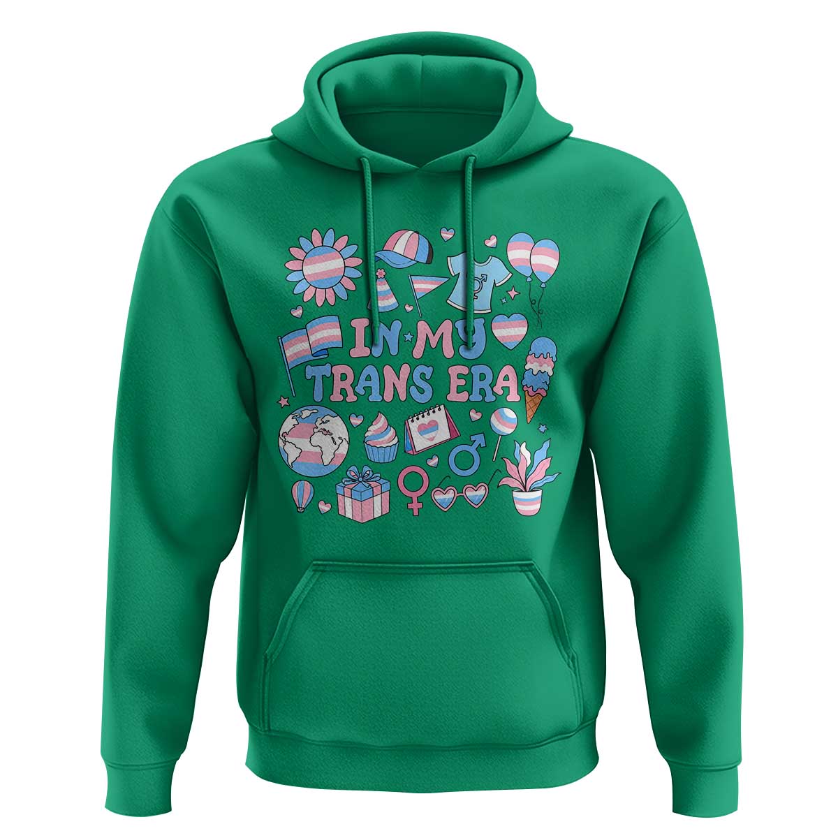 Transgender Pride In My Trans Era Hoodie Proud Ally Support Graphic