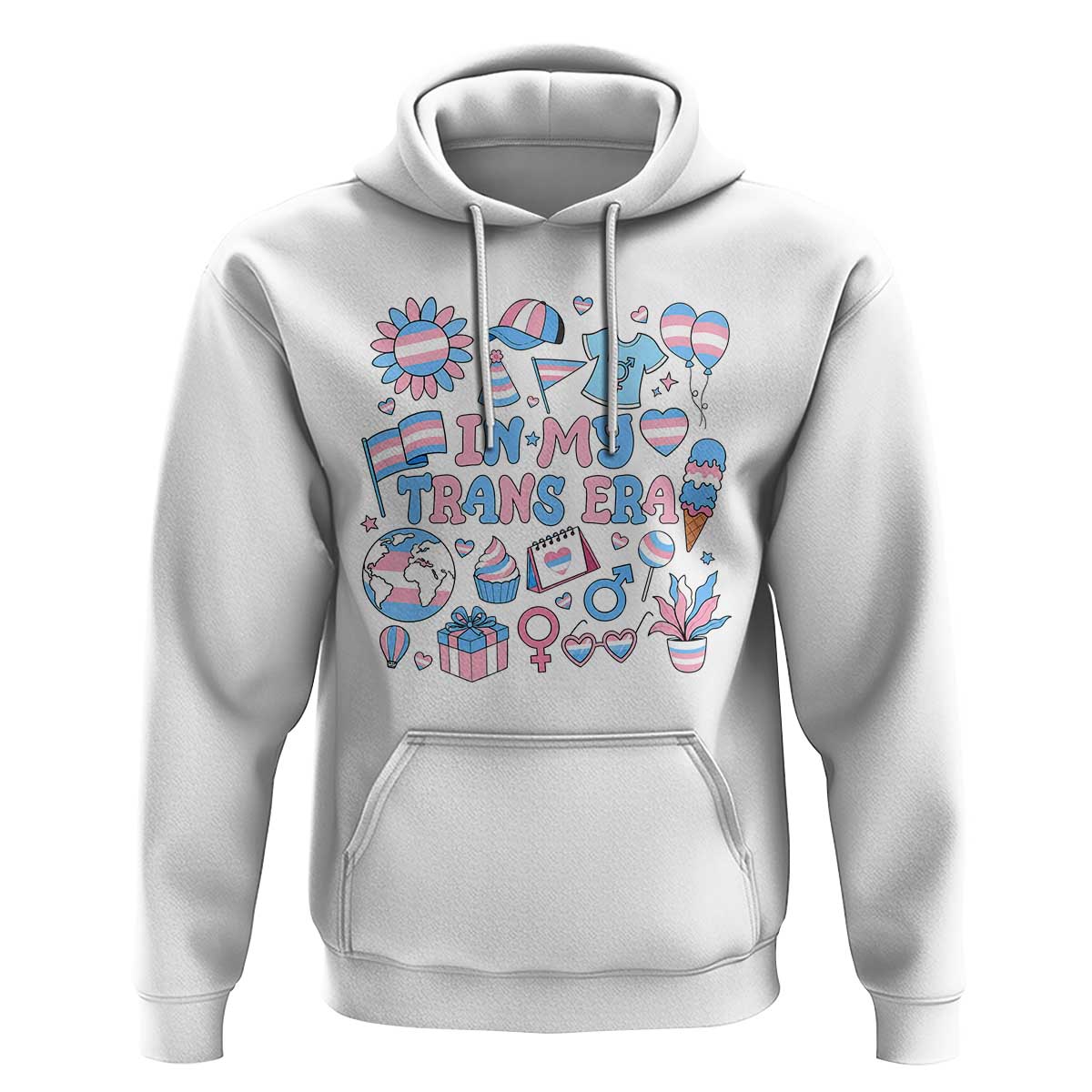 Transgender Pride In My Trans Era Hoodie Proud Ally Support Graphic