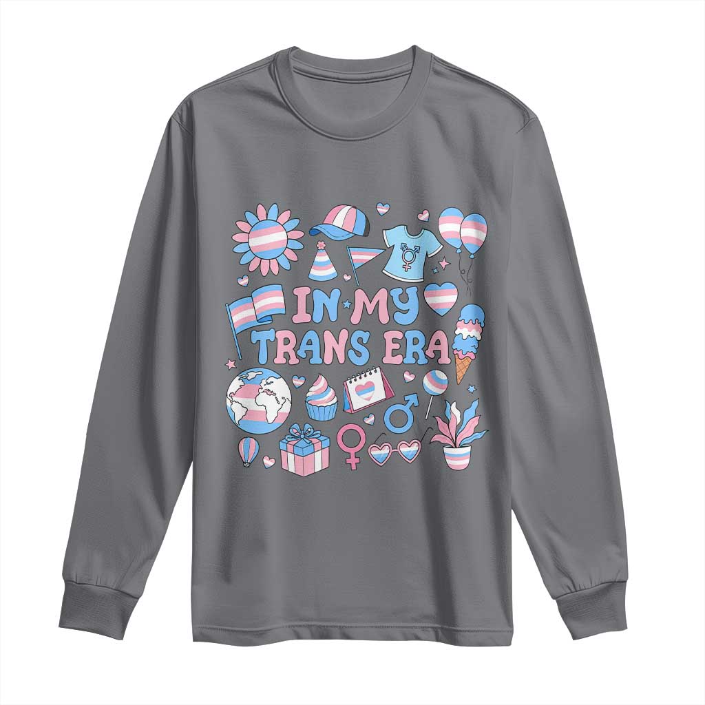Transgender Pride In My Trans Era Long Sleeve Shirt Proud Ally Support Graphic