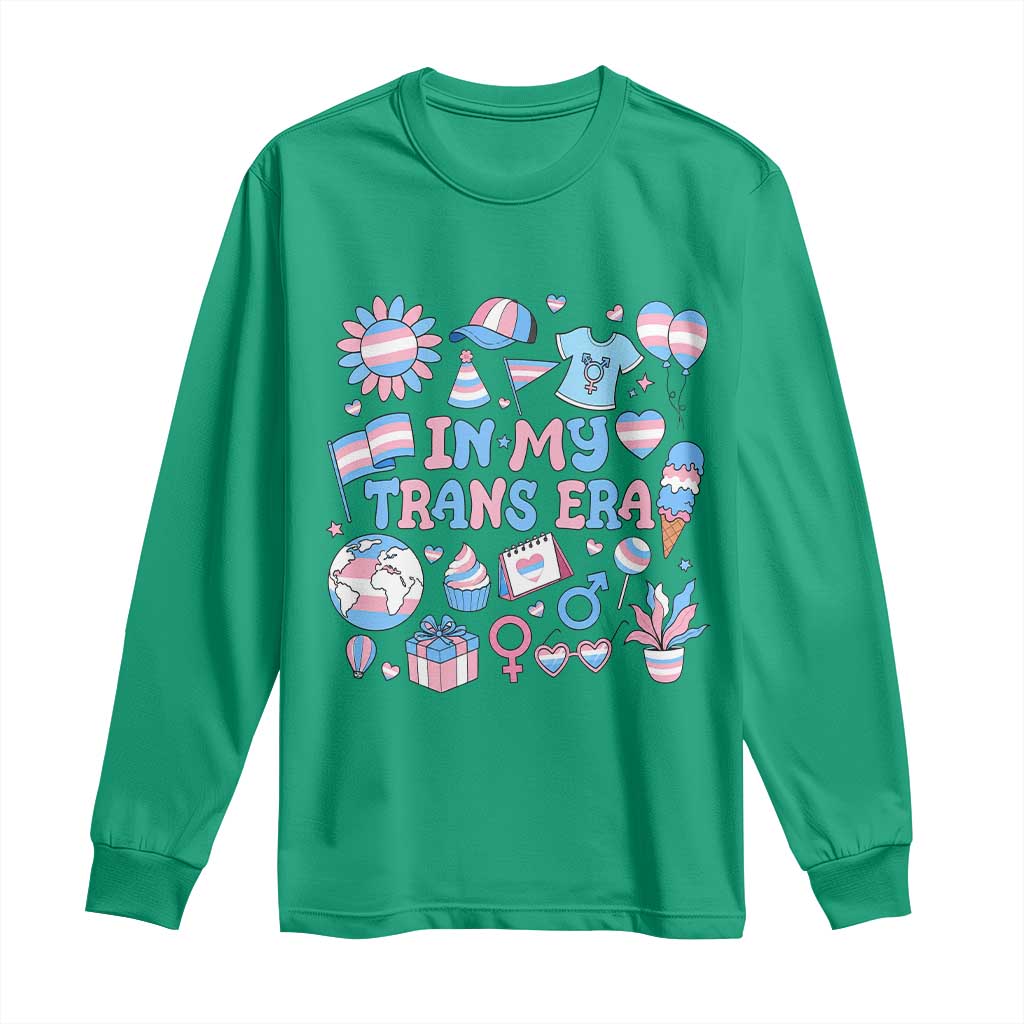 Transgender Pride In My Trans Era Long Sleeve Shirt Proud Ally Support Graphic