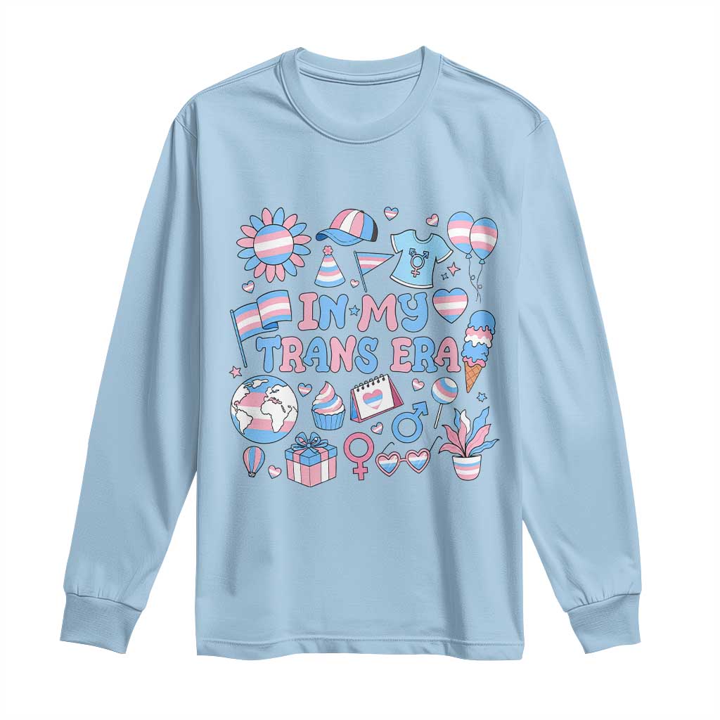 Transgender Pride In My Trans Era Long Sleeve Shirt Proud Ally Support Graphic