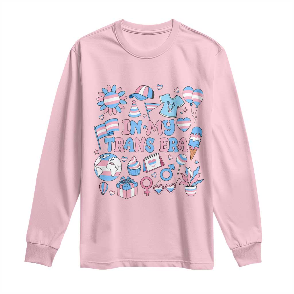 Transgender Pride In My Trans Era Long Sleeve Shirt Proud Ally Support Graphic
