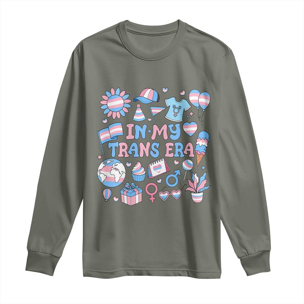 Transgender Pride In My Trans Era Long Sleeve Shirt Proud Ally Support Graphic