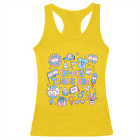 Transgender Pride In My Trans Era Racerback Tank Top Proud Ally Support Graphic
