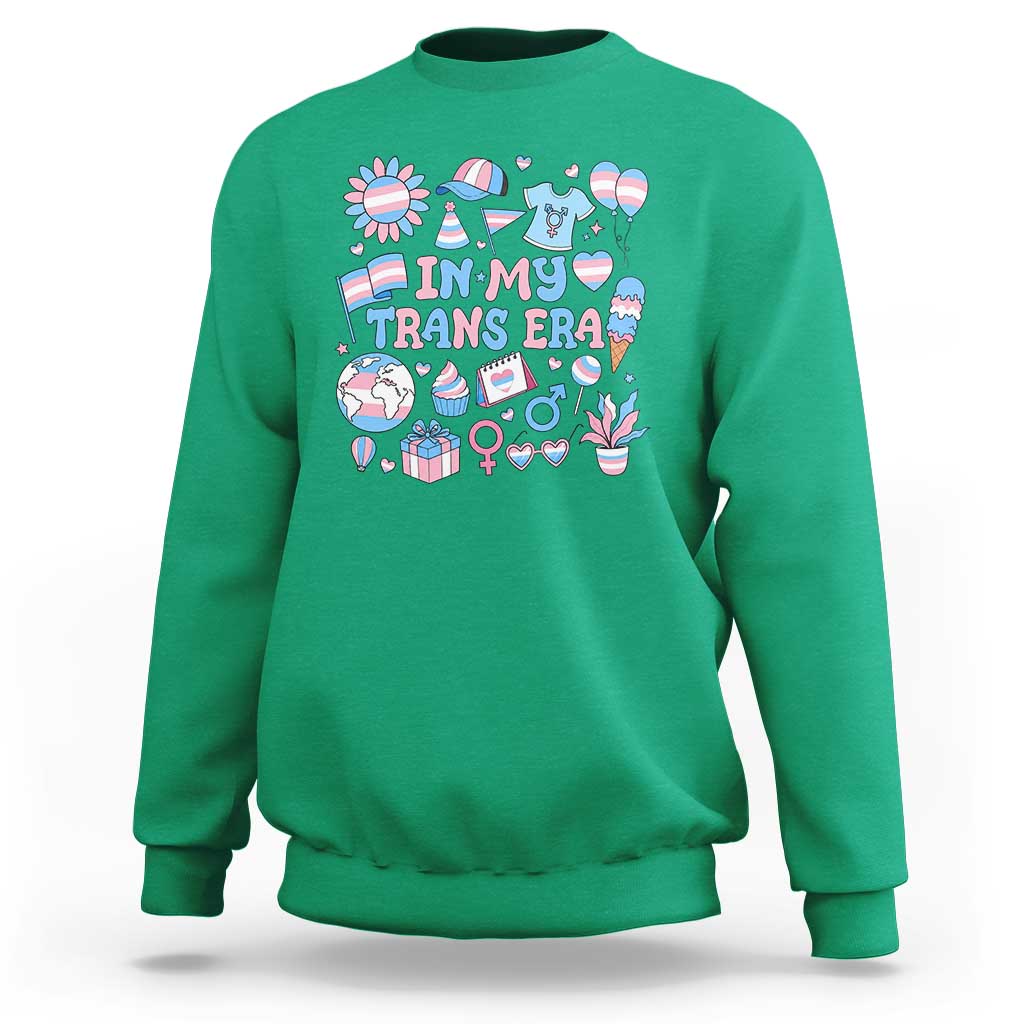 Transgender Pride In My Trans Era Sweatshirt Proud Ally Support Graphic