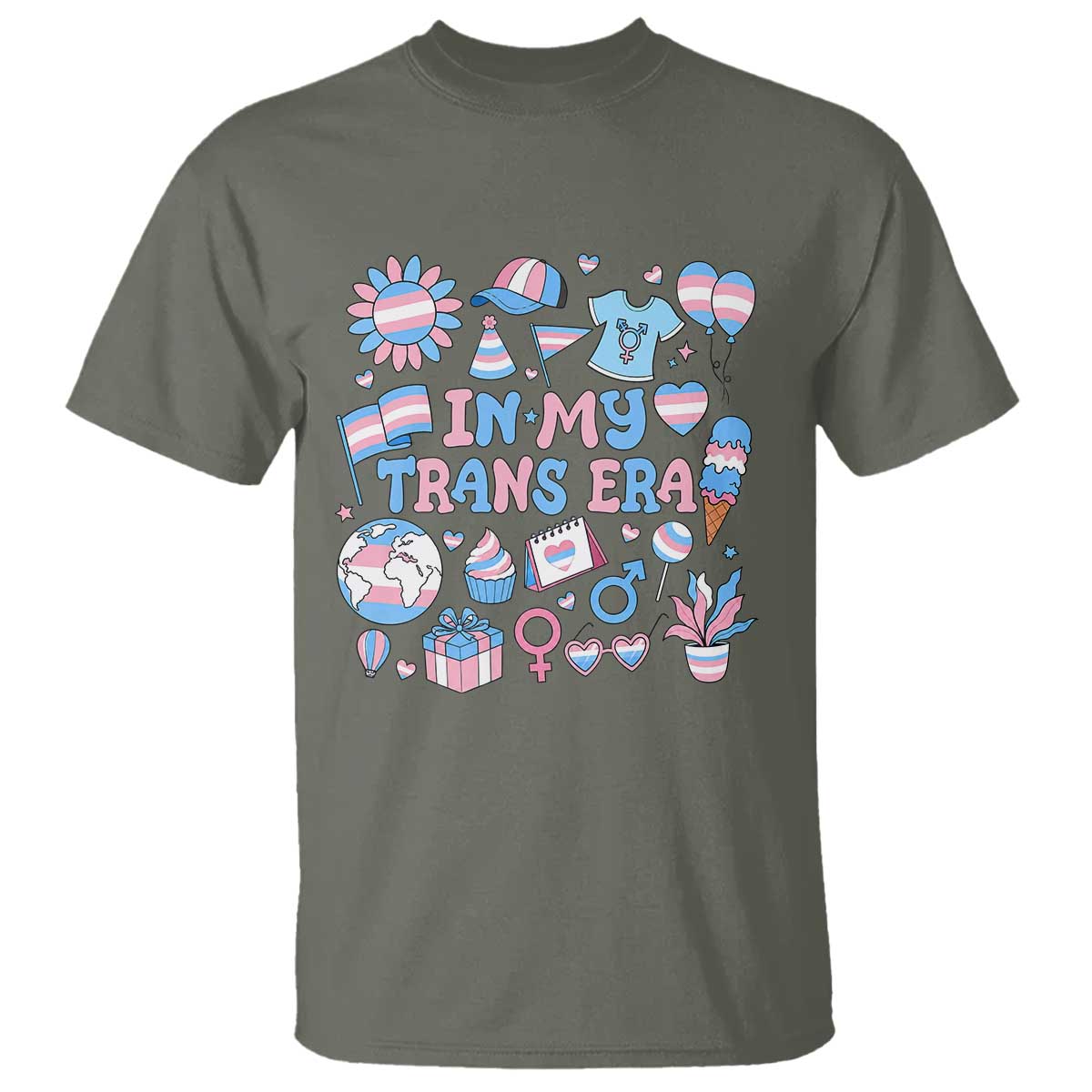 Transgender Pride In My Trans Era T Shirt Proud Ally Support Graphic