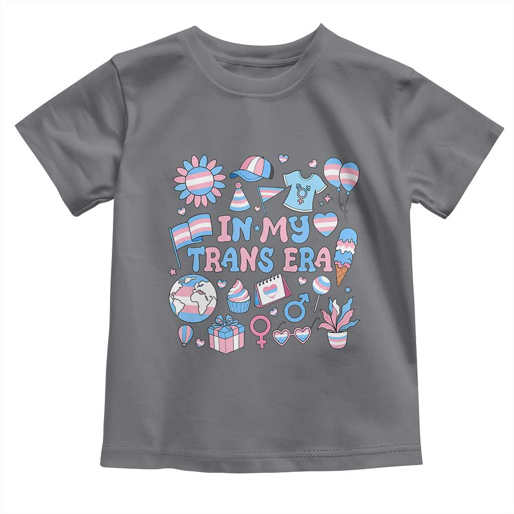 Transgender Pride In My Trans Era Toddler T Shirt Proud Ally Support Graphic