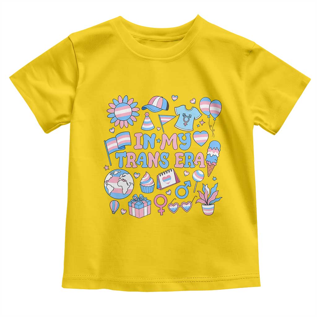 Transgender Pride In My Trans Era Toddler T Shirt Proud Ally Support Graphic