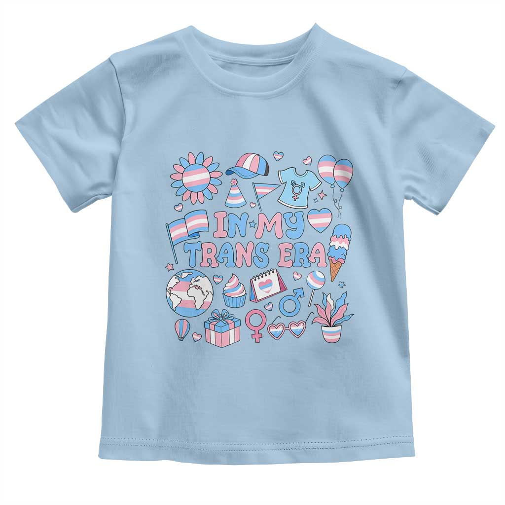 Transgender Pride In My Trans Era Toddler T Shirt Proud Ally Support Graphic