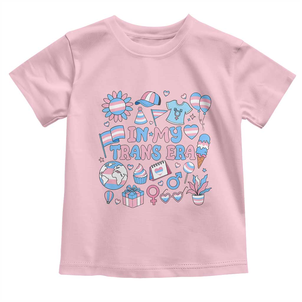 Transgender Pride In My Trans Era Toddler T Shirt Proud Ally Support Graphic