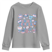 Transgender Pride In My Trans Era Youth Sweatshirt Proud Ally Support Graphic