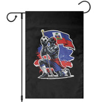 Proud Haiti Soccer Fan Garden Flag Ayiti Heritage Pride