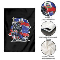 Proud Haiti Soccer Fan Garden Flag Ayiti Heritage Pride