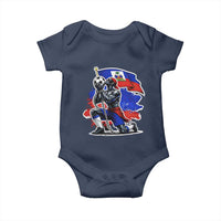 Proud Haiti Soccer Fan Baby Onesie Ayiti Heritage Pride