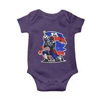 Proud Haiti Soccer Fan Baby Onesie Ayiti Heritage Pride
