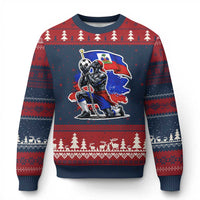 Proud Haiti Soccer Fan Ugly Christmas Sweater Ayiti Heritage Pride