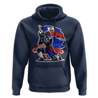 Proud Haiti Soccer Fan Hoodie Ayiti Heritage Pride
