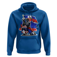 Proud Haiti Soccer Fan Hoodie Ayiti Heritage Pride