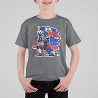 Proud Haiti Soccer Fan T Shirt For Kid Ayiti Heritage Pride