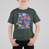 Proud Haiti Soccer Fan T Shirt For Kid Ayiti Heritage Pride