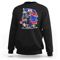 Proud Haiti Soccer Fan Sweatshirt Ayiti Heritage Pride