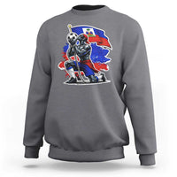 Proud Haiti Soccer Fan Sweatshirt Ayiti Heritage Pride