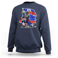 Proud Haiti Soccer Fan Sweatshirt Ayiti Heritage Pride