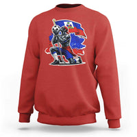 Proud Haiti Soccer Fan Sweatshirt Ayiti Heritage Pride