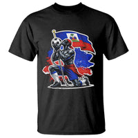Proud Haiti Soccer Fan T Shirt Ayiti Heritage Pride