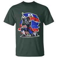 Proud Haiti Soccer Fan T Shirt Ayiti Heritage Pride