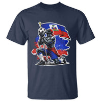 Proud Haiti Soccer Fan T Shirt Ayiti Heritage Pride