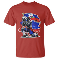 Proud Haiti Soccer Fan T Shirt Ayiti Heritage Pride
