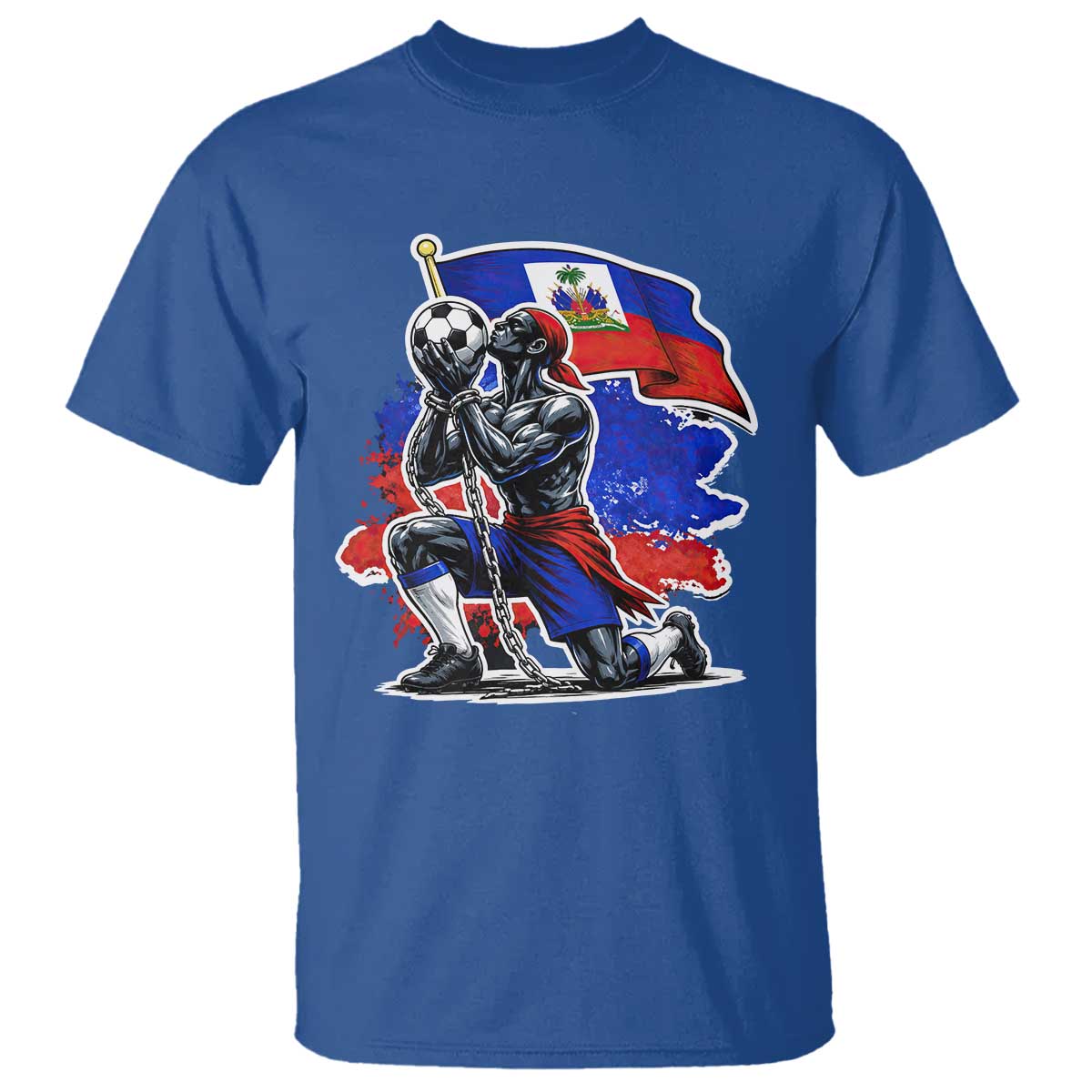Proud Haiti Soccer Fan T Shirt Ayiti Heritage Pride