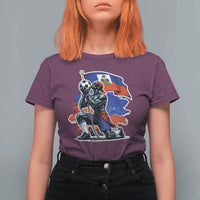 Proud Haiti Soccer Fan T Shirt For Women Ayiti Heritage Pride