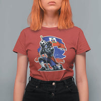 Proud Haiti Soccer Fan T Shirt For Women Ayiti Heritage Pride