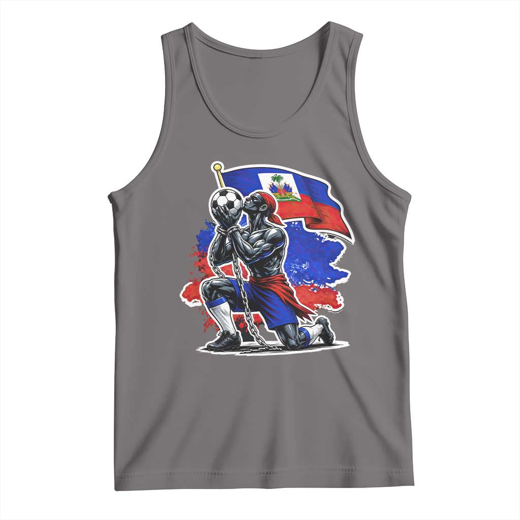 Proud Haiti Soccer Fan Tank Top Ayiti Heritage Pride